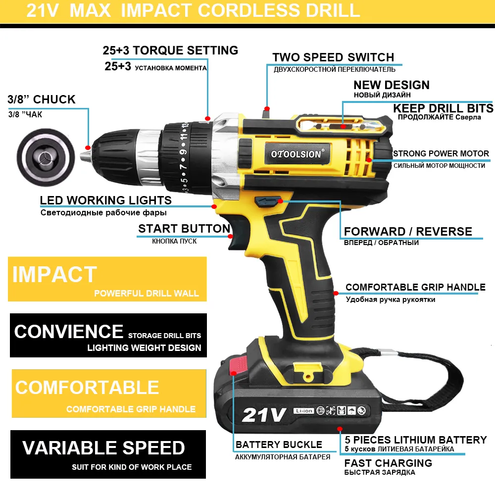 Torque Setting Dewalt 20v Drill Settings Electric Drill, OTOOLSION
