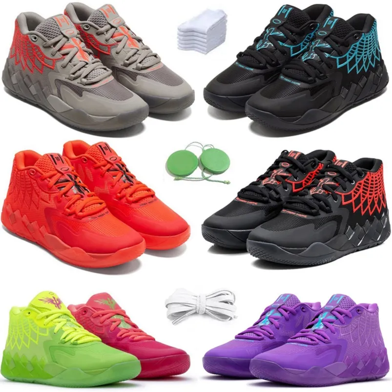 NUOVA Scarpa LaMelo 2023 LaMelo Ball 1 MB.01 Scarpe Da Basket Da Uomo Black Blast Buzz City LO
