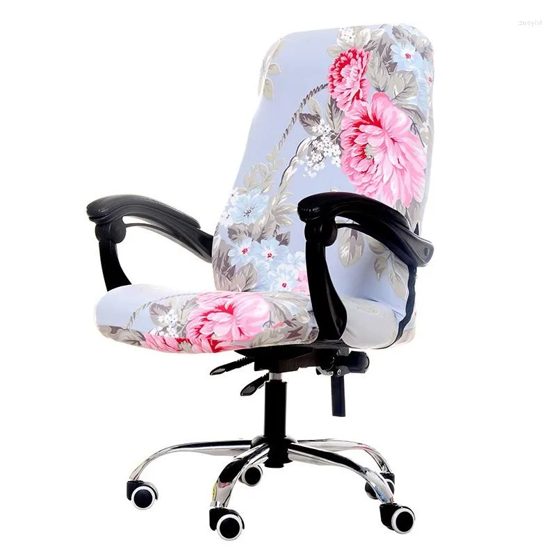 Chair Covers 1 PCS Pastoral Printed Computer Arm Cover Spandex Stretch Anti-dirty Office Elastic S/M/L Sizes 3