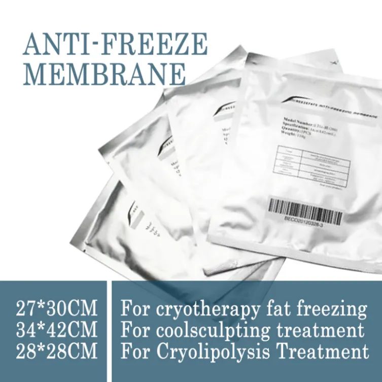 Body Sculpting Smamis Cryotherapy Membrane Pads 110g 70g 60g Cryolipolisis Fat Gelling Antifreezing Membranes Antcry pour la machine à gel