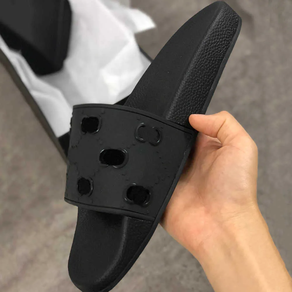 Men Rubber Slide Sandals Designer Slipper High Quality Causal Non Slip Slides Summer Huaraches Flip Flops Slippers with BOX NO10