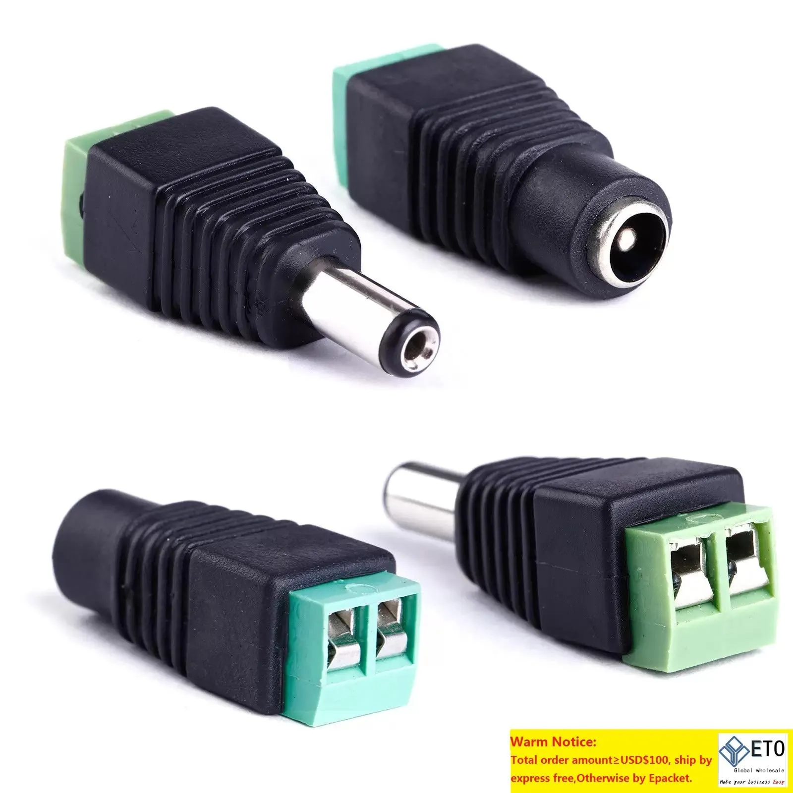 Beleuchtungszubehör DC Power Buchse und Stecker Jack Adapter Anschlussbuchse für LED-Streifen