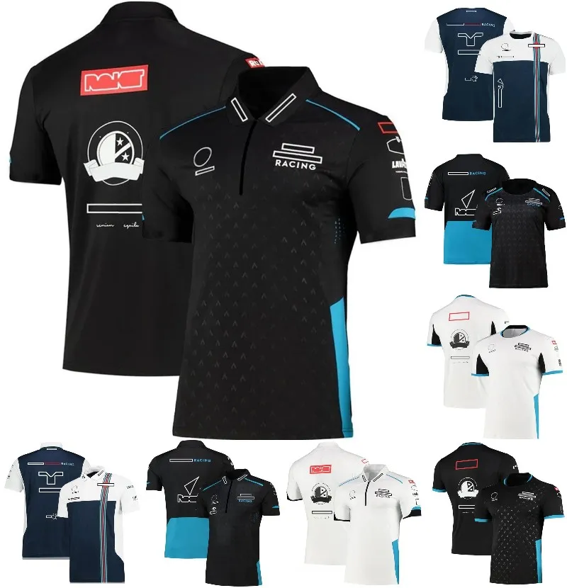 F1 Formel 1 T-shirt förare Polo Shirt Kort ärm Team Racing snabb torr andas t-shirts Jersey Summer Mens Sports Casual Shirts