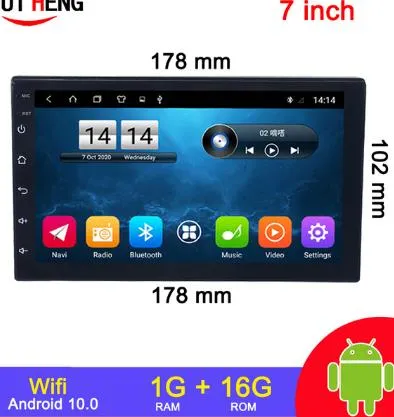 Universal 7 Inch For Nissan Kia Honda Toyota VW 2 Din Android 11