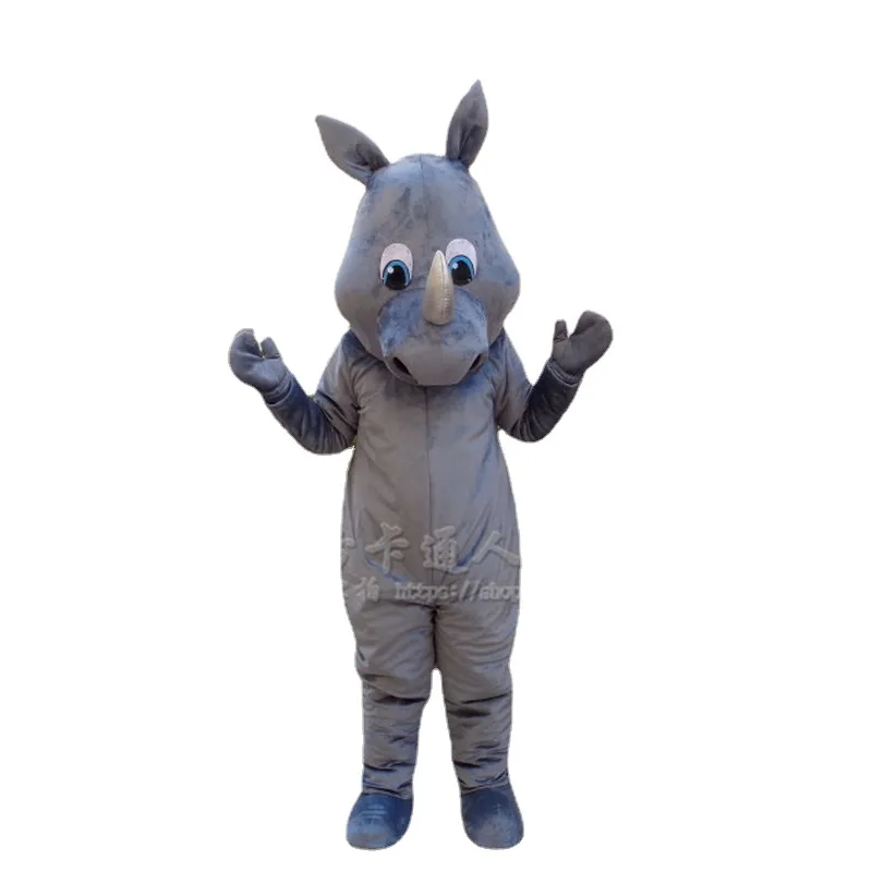 Rhino Mascot Costume Furry Suits Party Game Fursuit Cartoon Dress Outfits Carnival Halloween Xmas Easter Advertising
