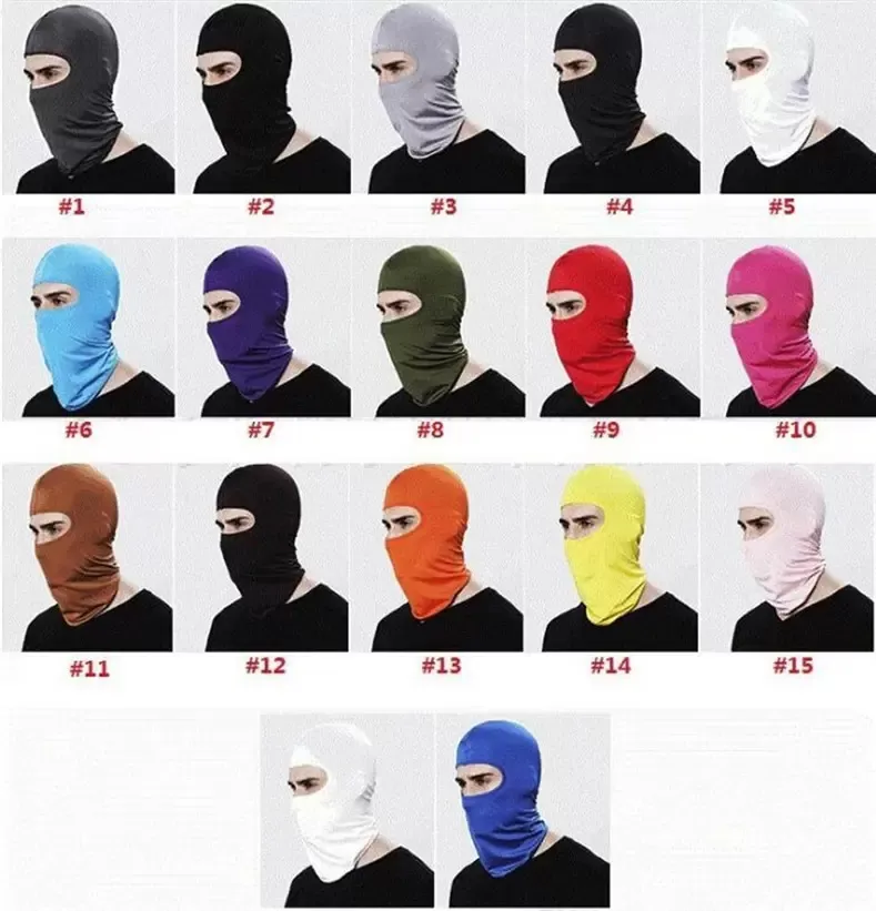 CAR-partment Ski Snowboard Wind Cap Outdoor Balaclavas Sports Neck Face Mask Police Cycling Motorcycle Party Masks 17 colors FY7040