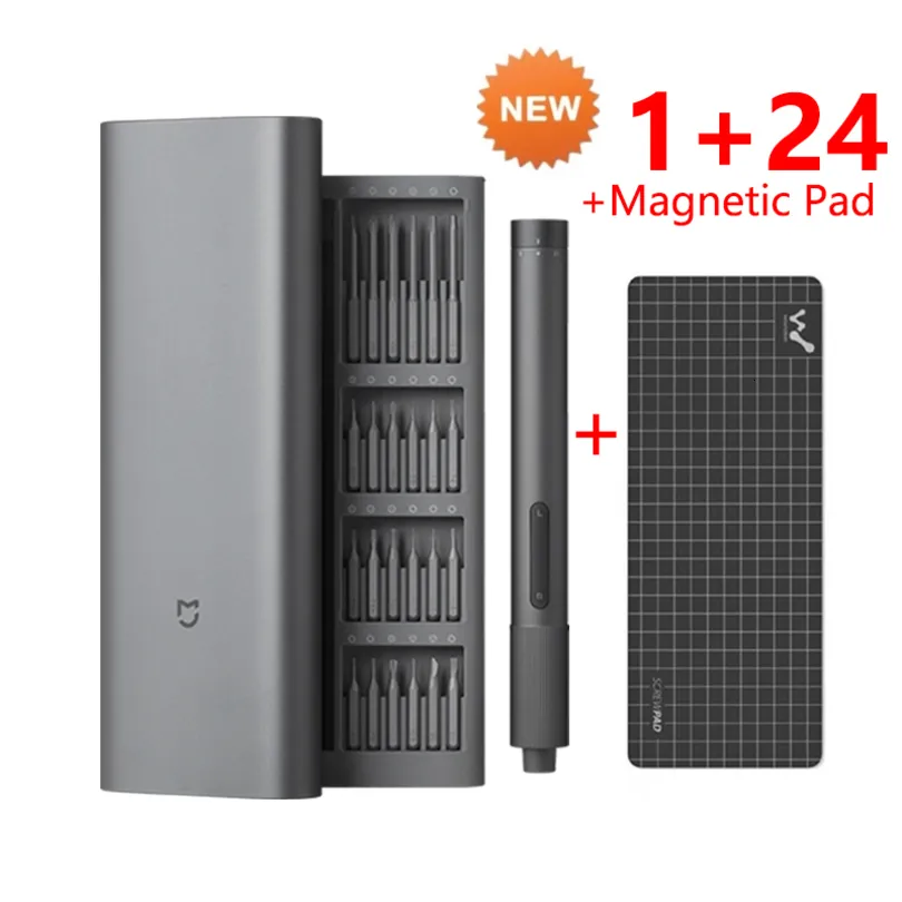 Elektrische Bohrmaschine, Xiaomi-Schraubendreher-Set, MI-Präzisionsgeräte-Reparaturwerkzeuge, verstellbares, wiederaufladbares Magnetbox-Pad mit mehreren Geschwindigkeiten, 221208