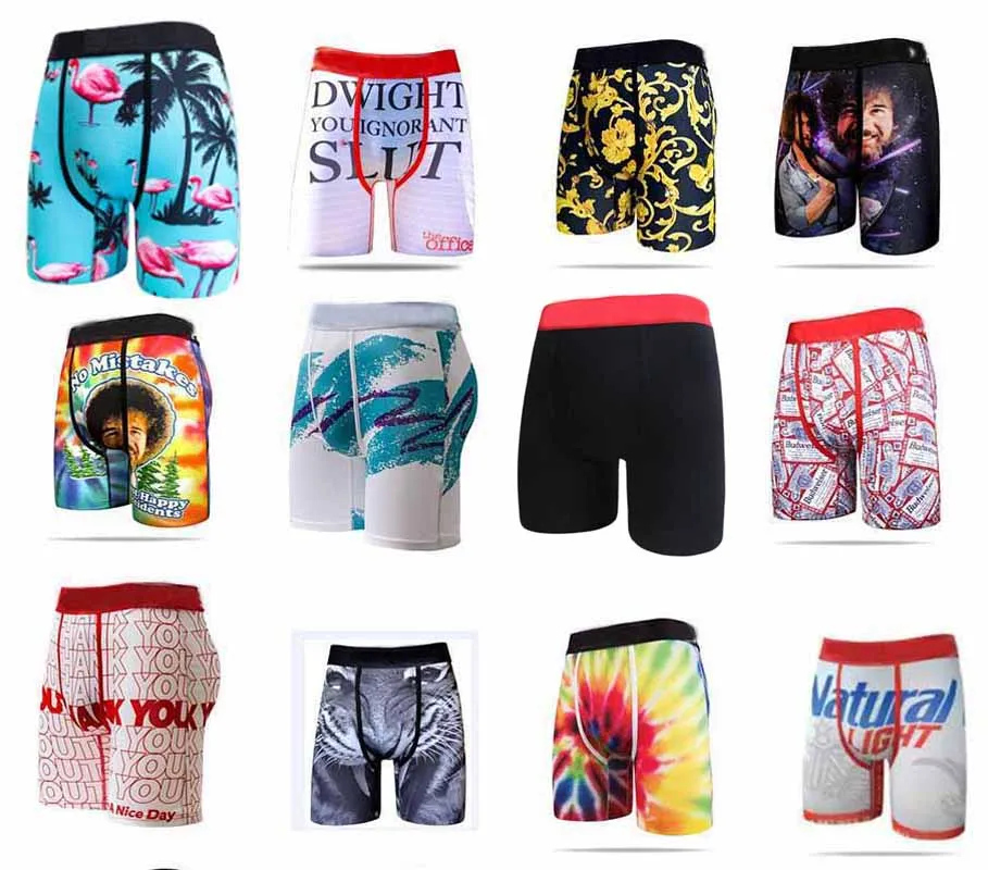 Random Styles Mens Underwear Boxers Breathable Pattern Underpants Shorts Pants