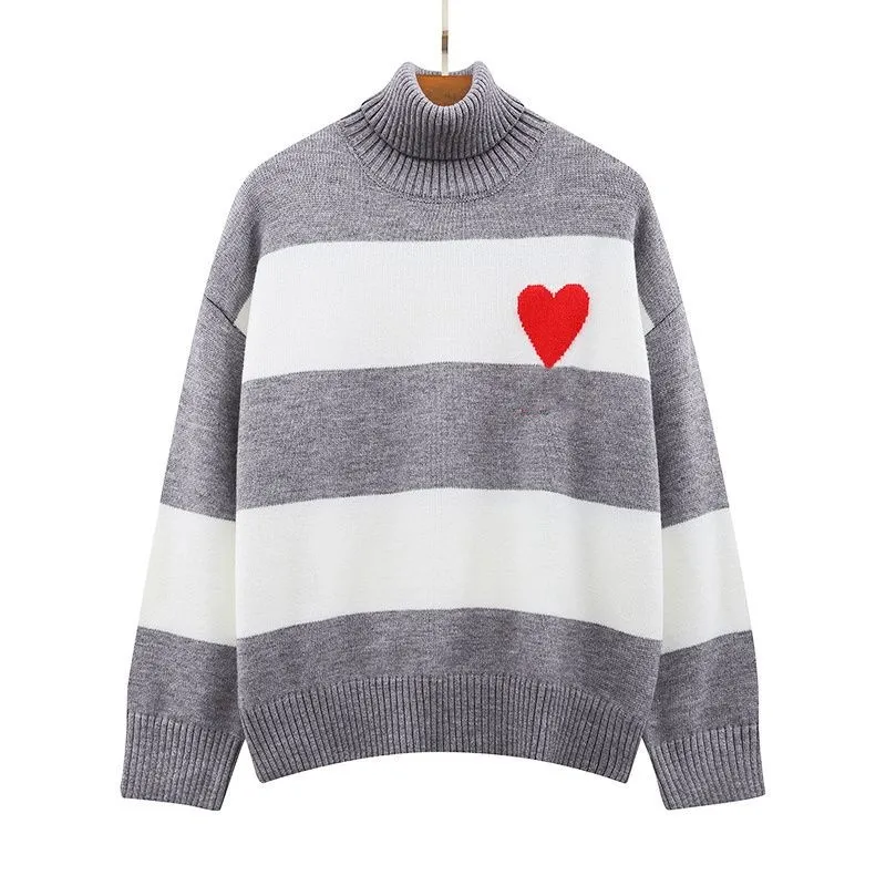 Nuovi designer invernali Maglione collo alto Uomo Donna Maglioni dolcevita di lusso O collo lavorato a maglia Moda donna Lettera manica lunga Abiti Pullover Maglioni