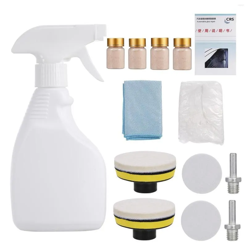 Car Wash Solutions Glass Scratches Front Windshield Repair Fluid Set Wiper Blade To Remove Traces Polishing Powder