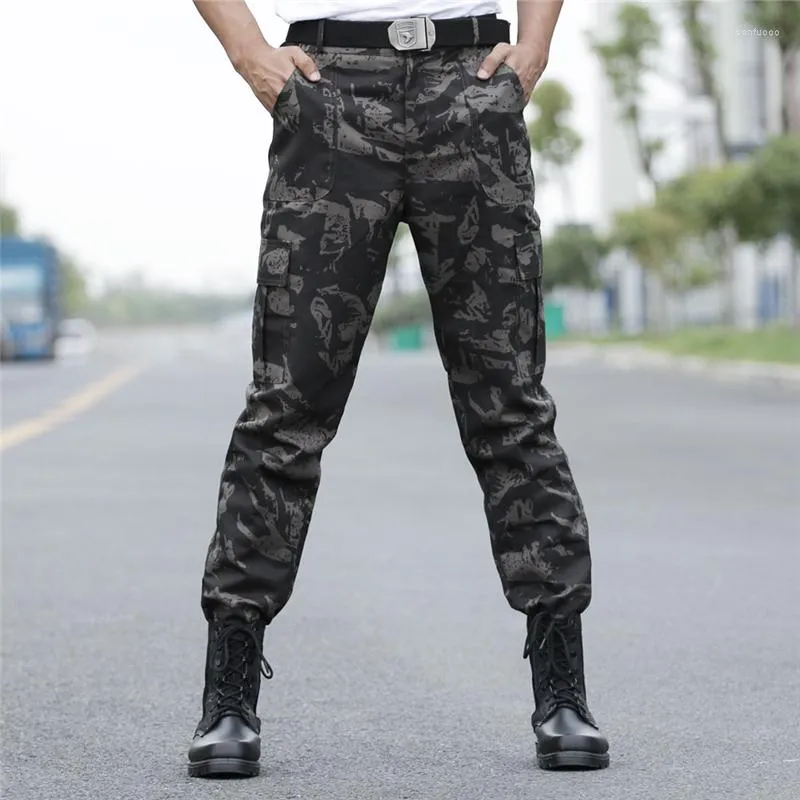 Pantalon extérieur tactique Cargo hommes femmes séchage rapide Camouflage escalade randonnée multi-poches droite décontracté militaire pantalon