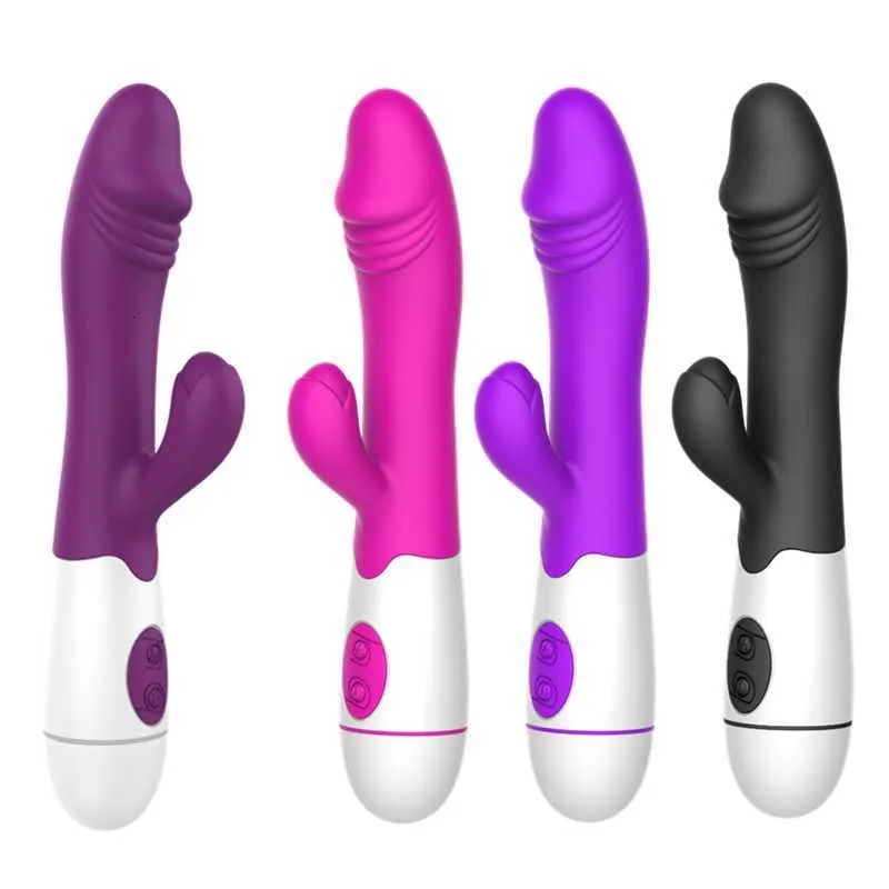 Vibromasseur Sex Toys pour femmes, gode réaliste, 30 modes de Vibration, point G, puissant, étanche, double moteurs, jouet de Stimulation du clitoris
