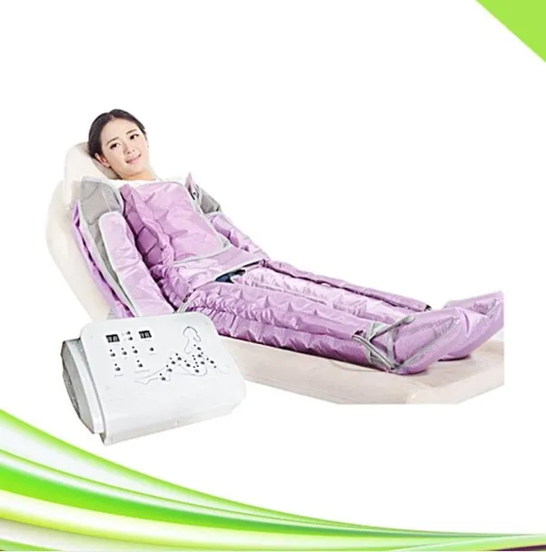 Basınoterapi presoterapia lenfatik drenaj zayıflama makinesi taşınabilir 28 hava odaları spa vakum masaj kan dolaşım botları bacaklar hava basıncı masajı