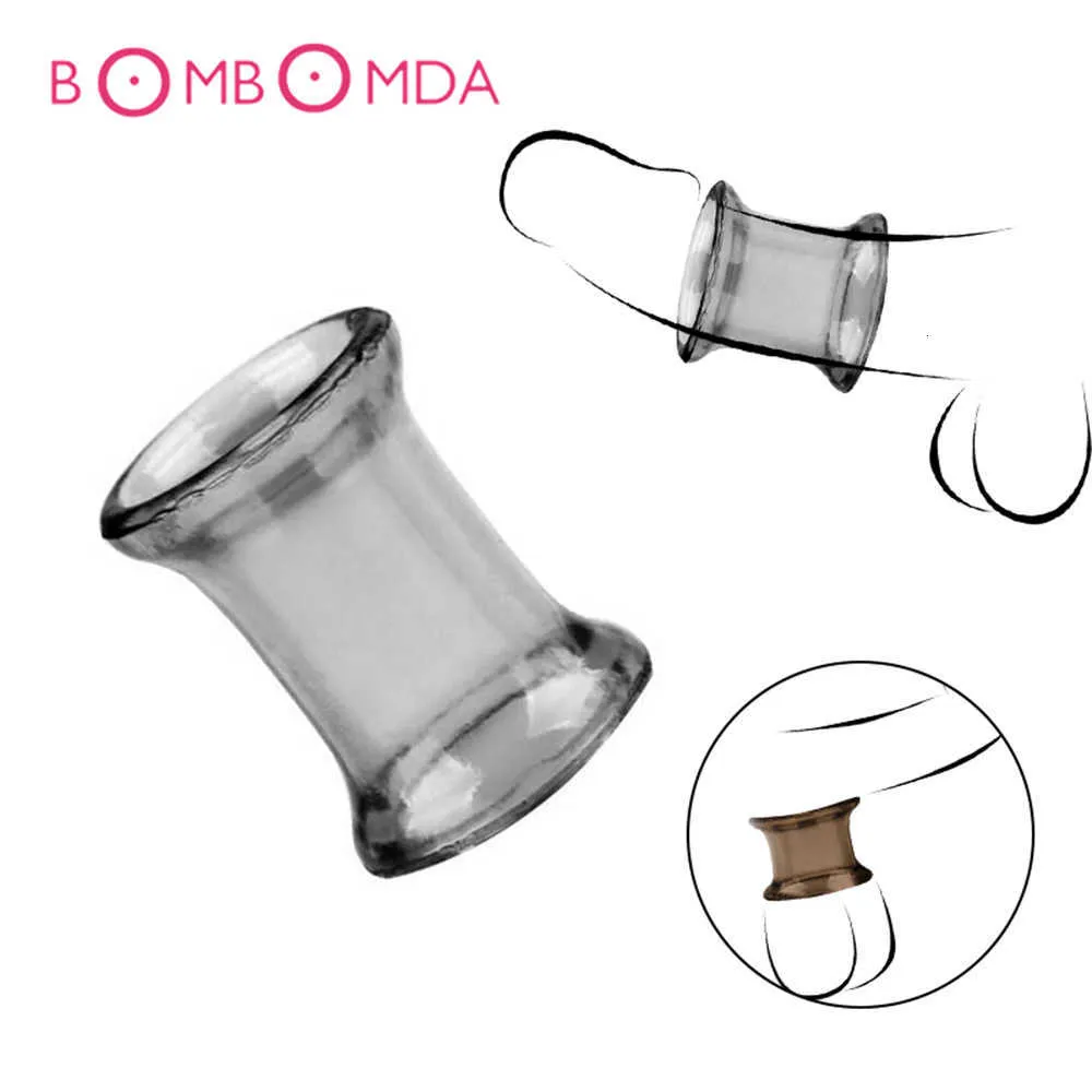 Cockrings sex toy Pene Escroto Anillo masculino Suave Flexible TPE Anillos para el pene Retraso de la eyaculación Anillo para el pene transparente Juguetes sexuales Productos para adultos para hombres