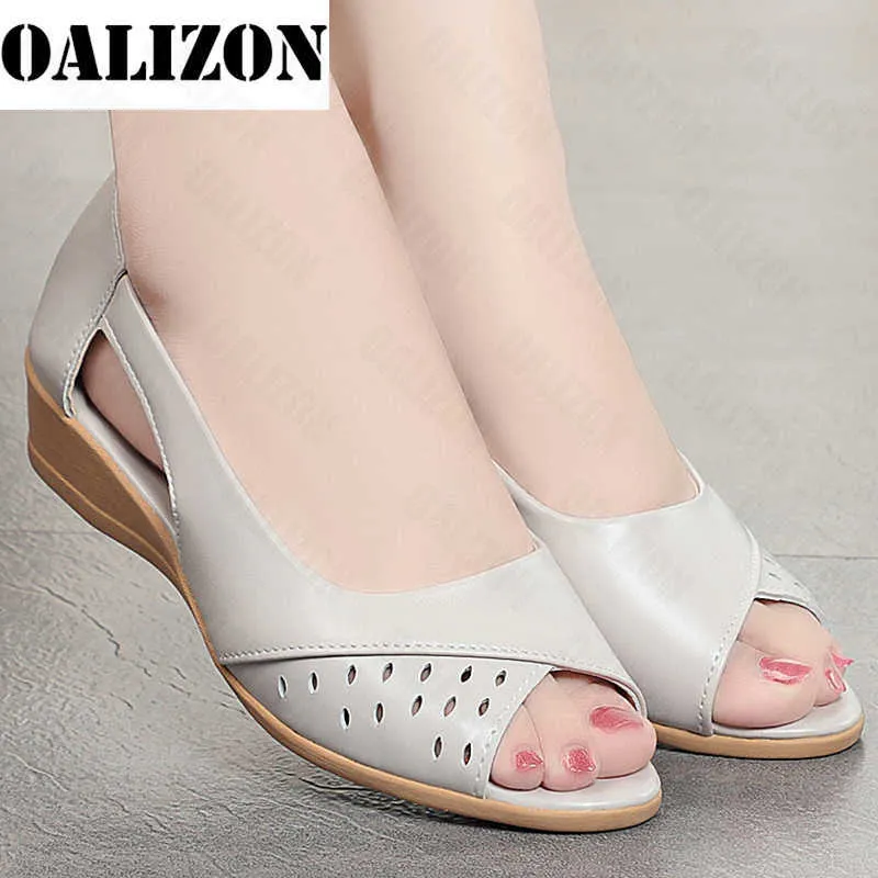 Sandalen Frauen Chunky Wedges Peep Toe Sandalen 2022 Sommer Neue Sport Hohl Casual Schuhe Wandern Frauen Schuhe Party Mujer Slides zapatos T221209