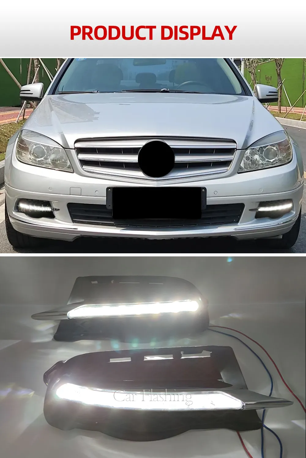 LED Daytime Running Lights DRL Nebel Lampenabdeckungen Fur Mercedes Benz C Klasse W204 2008 2010 WeiB Von 40 44 DHgate