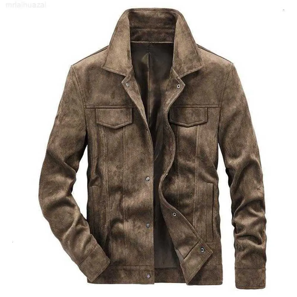 Men's Jackets Suede Fabric Military Jacket Men Business Cotton Spring Autumn Mens Windbreaker Casual Coats Male Chaquetas Hombre M-4xl847y