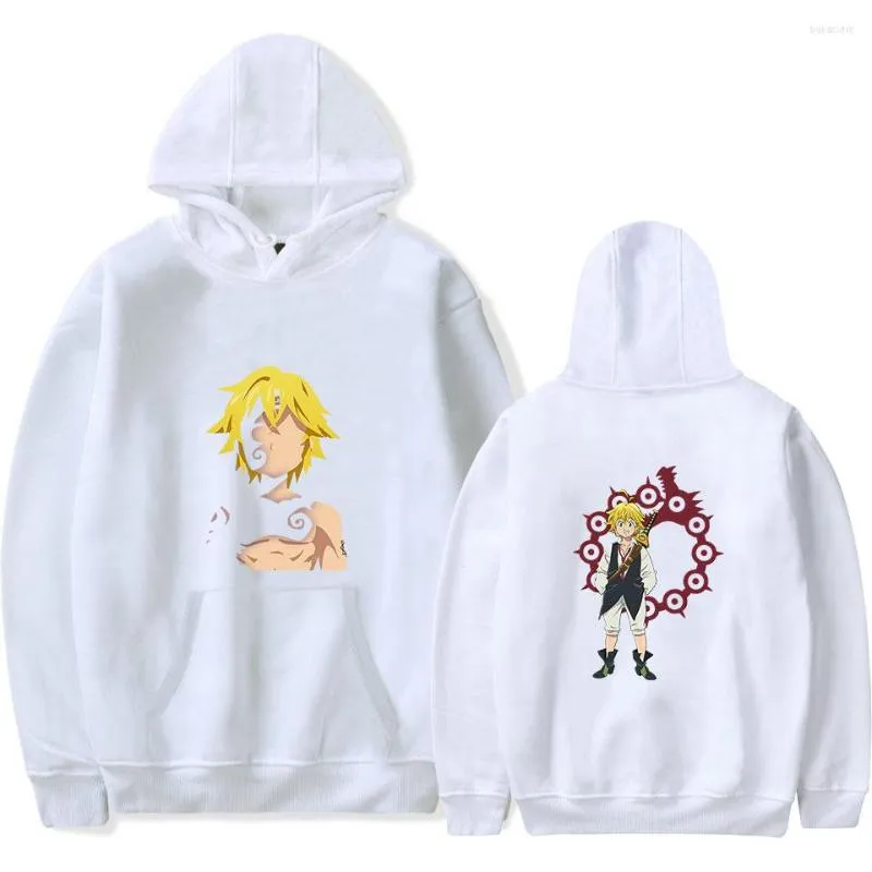 Felpe con cappuccio da uomo Creative Anime The Seven Deadly Sins Felpe con cappuccio Felpe da uomo/donna Felpa autunno inverno Harajuku Abbigliamento da ragazzo