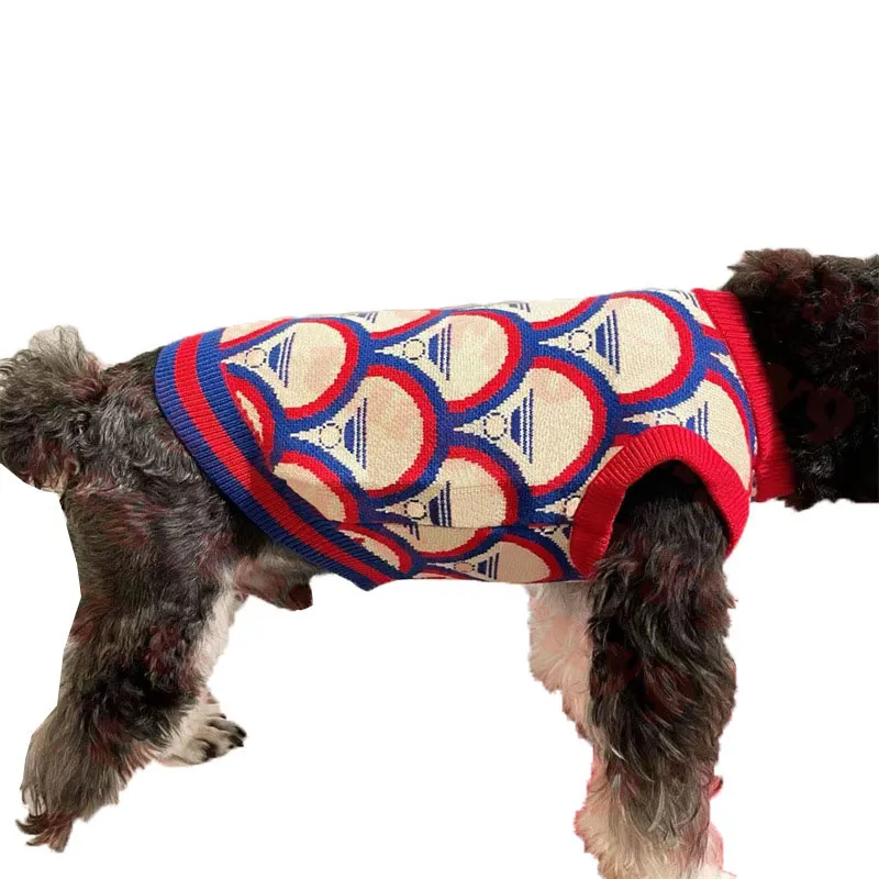 Brand Logo Pets Sweaters Tank Top Dog Apparel Winter Pet Warm Sweatshirt Fashion Cats Dogs Vests Clothes3498