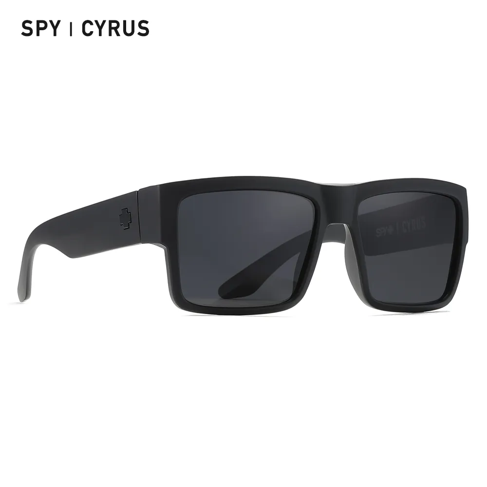 Оптовая мода Cyrus Polarized Sunglasses Square Men Men Eyewear Спортивные зеркальные линзы UV400 защита 4 цвета