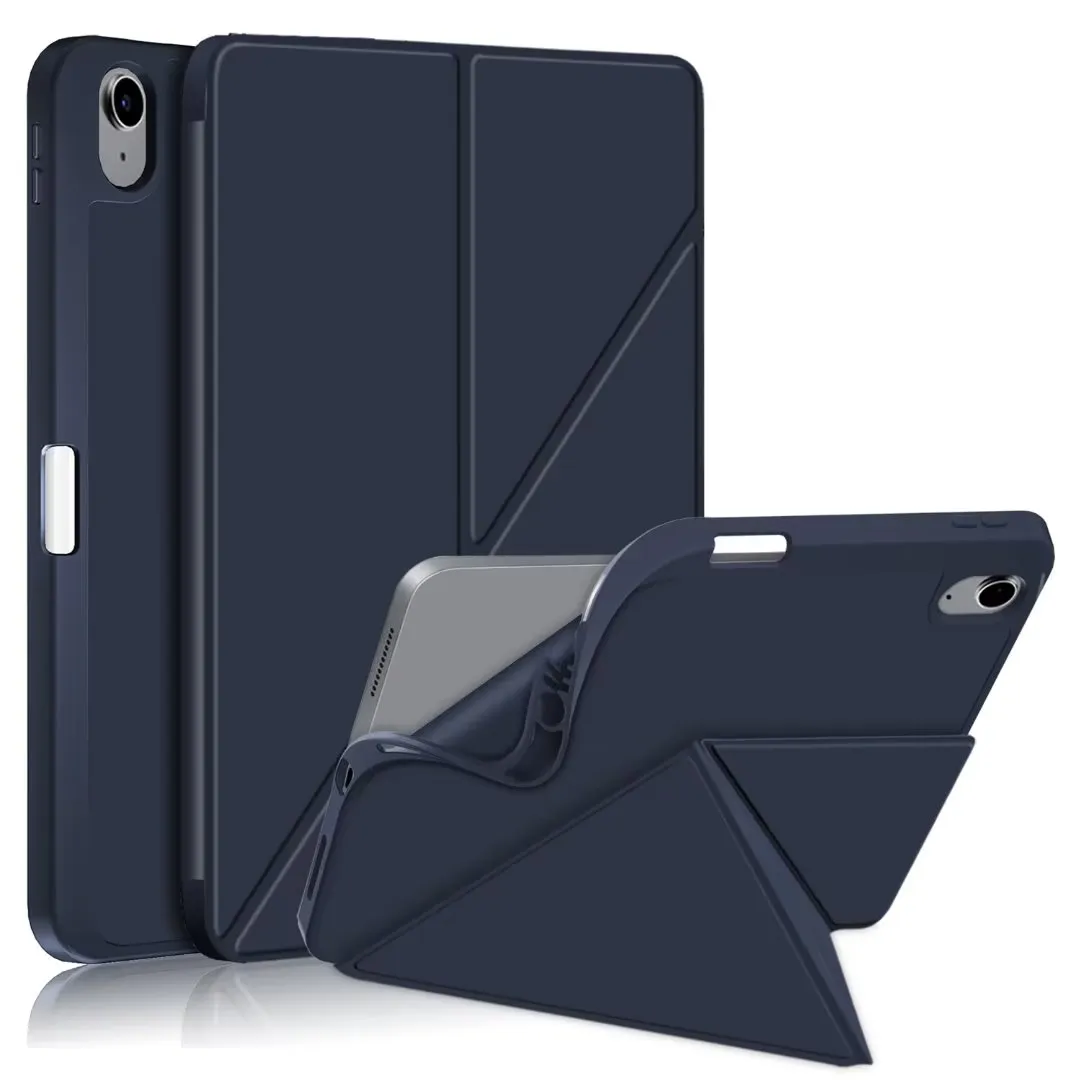 Tablet pc -cases voor iPad 10.9inch 10.9 "10e generatie 2022 Case lederen vervorming TPU -hoes Auto slaapwakenfunctie