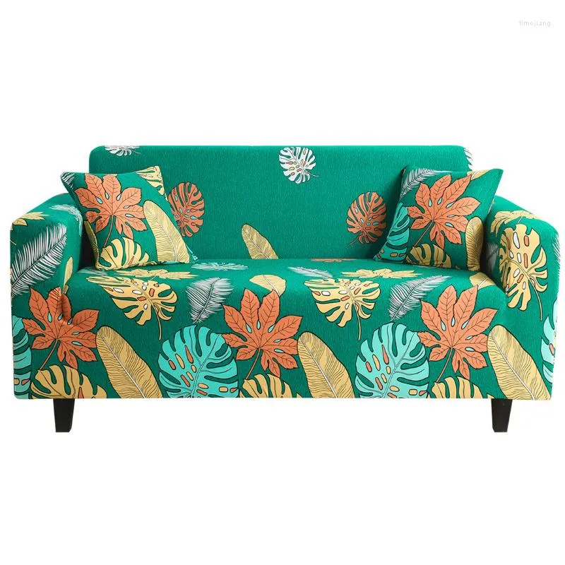 Housses de chaise Style européen Simple motif impression Stretch Spandex housse de canapé tout compris pour salon L forme