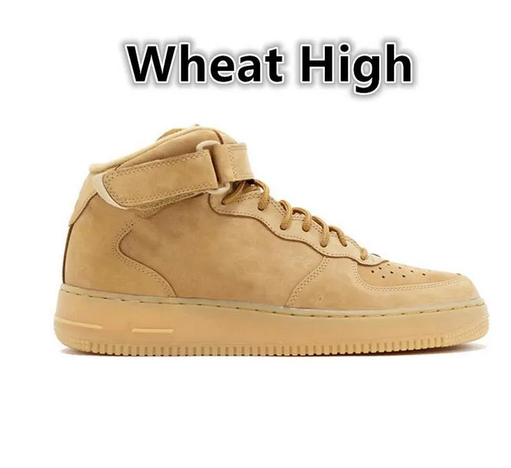 Designer Outdoor Men Low Skateboard Shoes One Unisex 1 Knit Euro Airs High Women All White Black rouge Wheat color Walking trainer