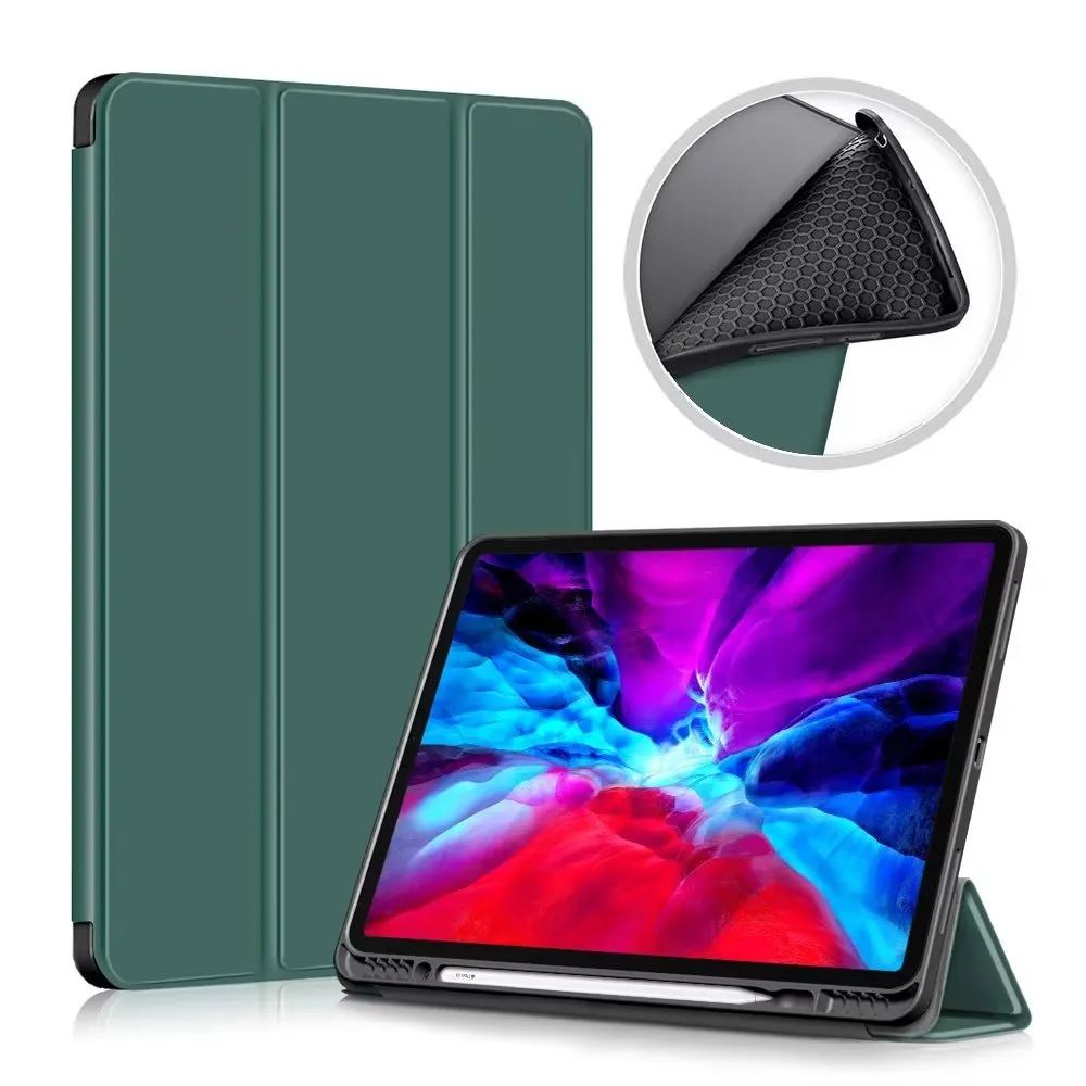 Smart Cases For Ipad Pro 12.9" Inch Fundas Leather TPU Cover Wake Sleep Function Tablet WIth Pen Slot