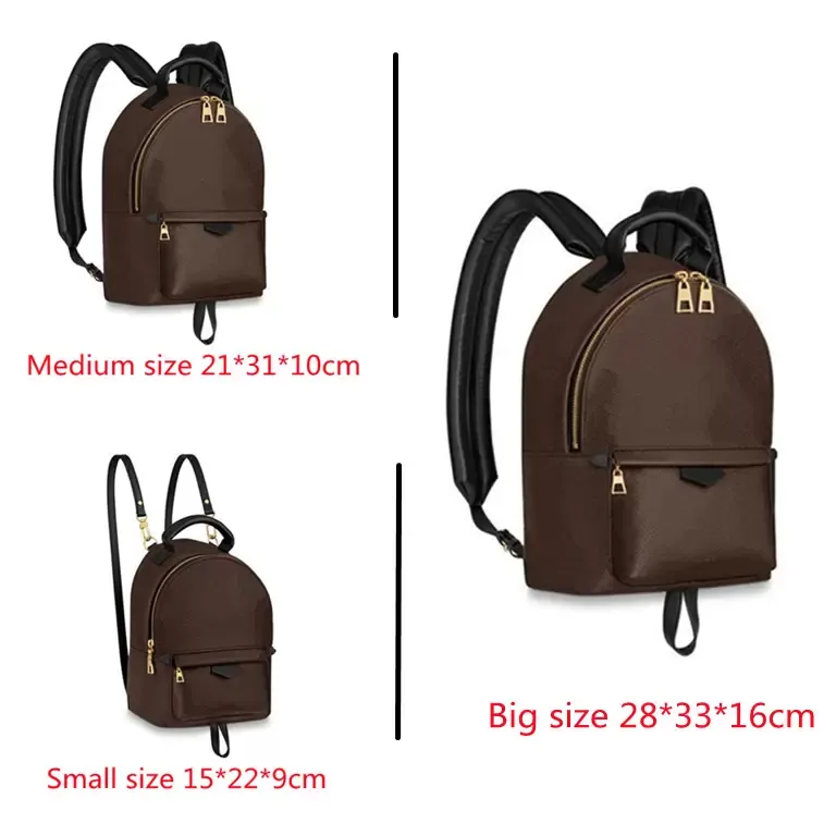 spring mini palm Women Bags backpacks medium large Europe Brand Designers luxury N41612 Damier Cobal Mens Backpack springs School bag