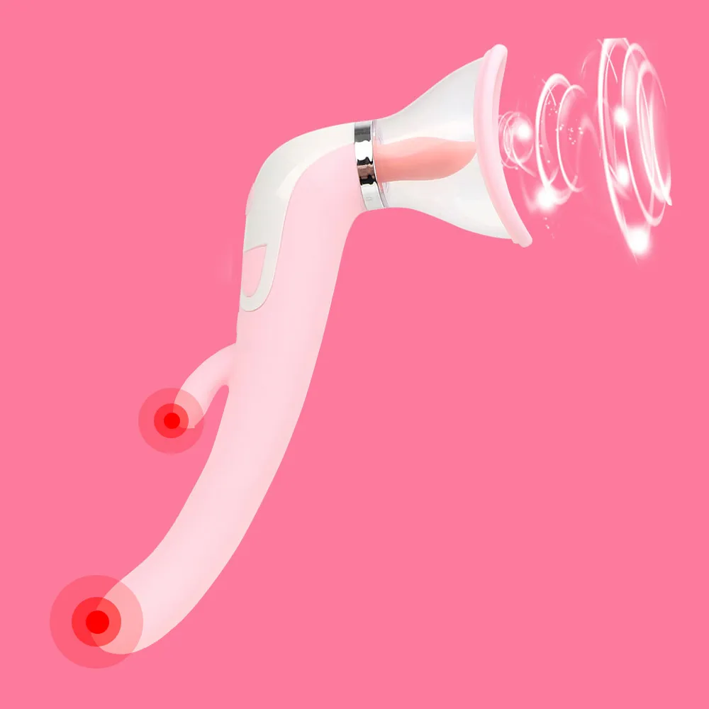 Sucking Dildo Vibrator Sex Toys for Women Femmes Multippesed Clitoris Stimulation Licking Clit Minpple Masseur Adult Products Erotic