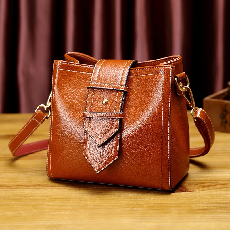 Luxury Genuine Leather Evening Red Leather Shoulder Bag For Women ...