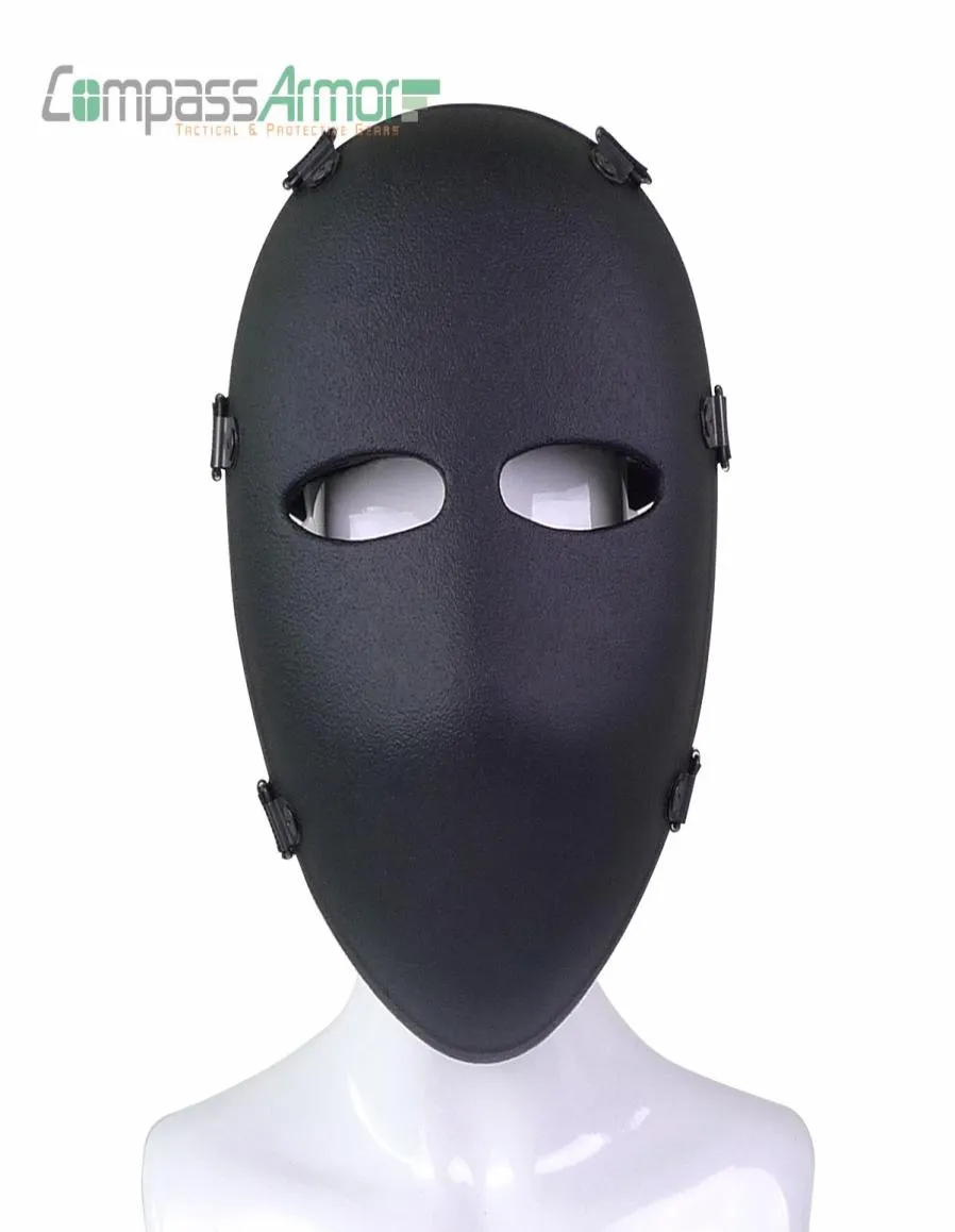 Masque enti￨rement balistique en plein visage masque tactique masque de chasse au masque de protection contre le visage balistique Nij Niveau IIIA 3A6860943