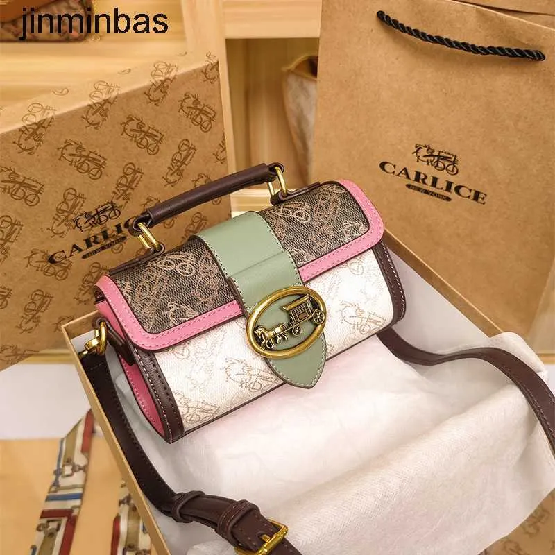 50% Discount in Stores 2023 Fashion Bag Genuine Leather Women's Bag New Fashion High Sense Popular Small Square One Shoulder Crossbody Handbag This Year
