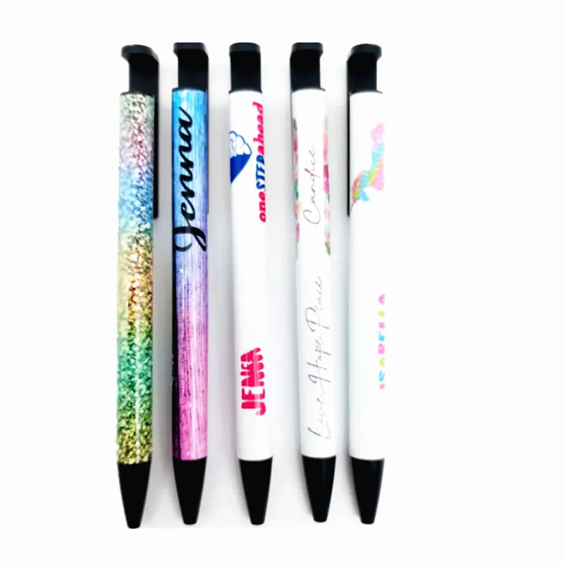 US Warehouse Sublimation point pens قلم أبيض فارغ مع تقلصات انتقال حرارة أحلام الهواتف هدايا DIY للطلاب العامل B20