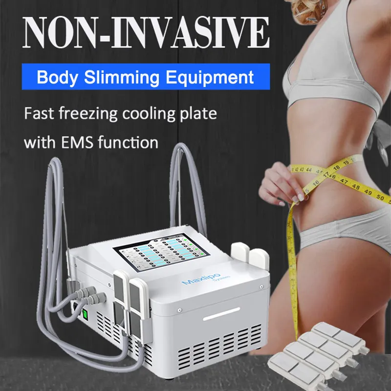 Tratamento de Celulite Cryolipolysis Fat Freezer Machine Cryo Slimming EMS Electric Muscle Stimulation Criando Peach Hip Reshape Body Line