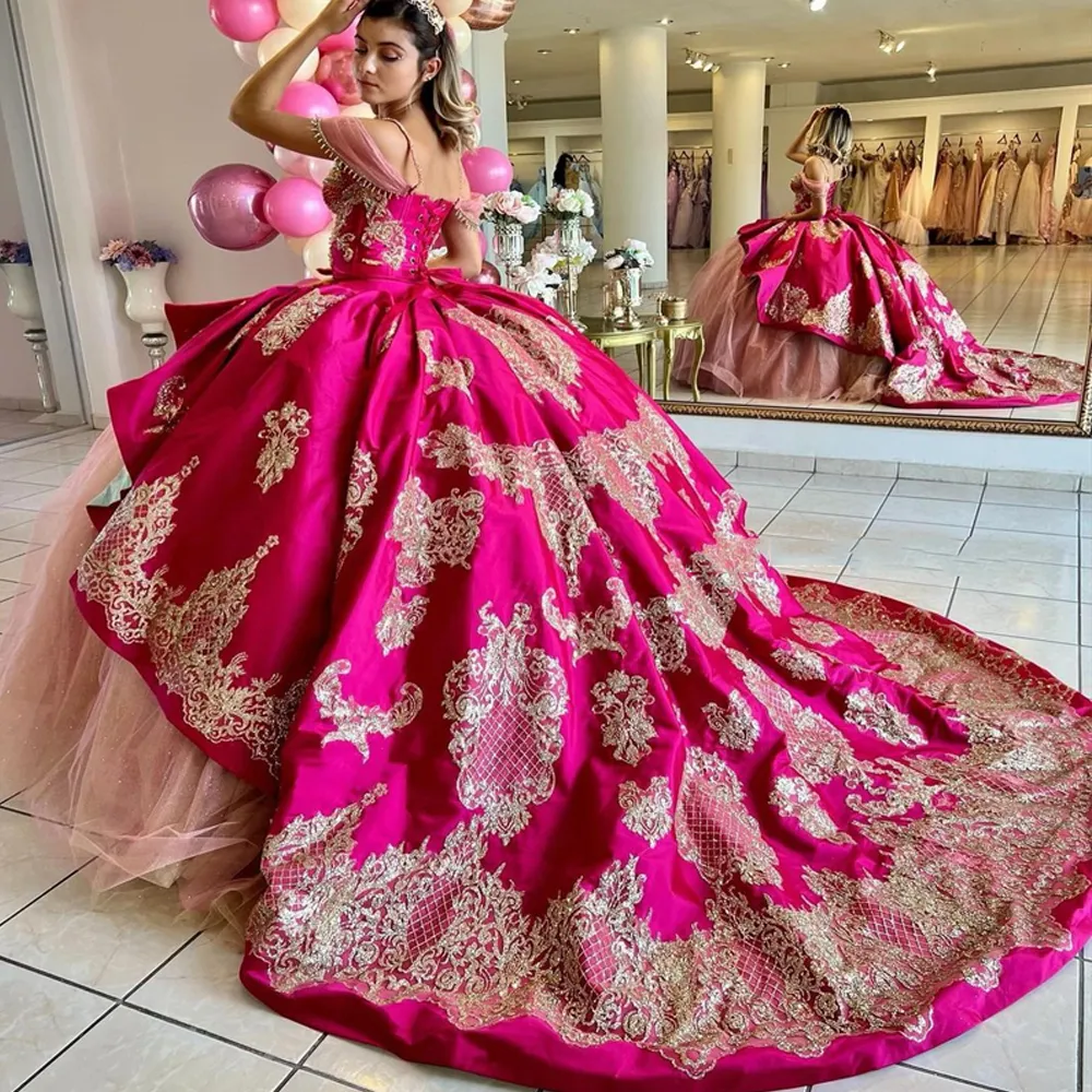 Klassische Cinderella-Kleider mit Tiermotiv, vorne, kurz, hinten, langes, süßes Abendkleid mit Perlenstickerei, Vestidos De 15 Quinceanera 326 326