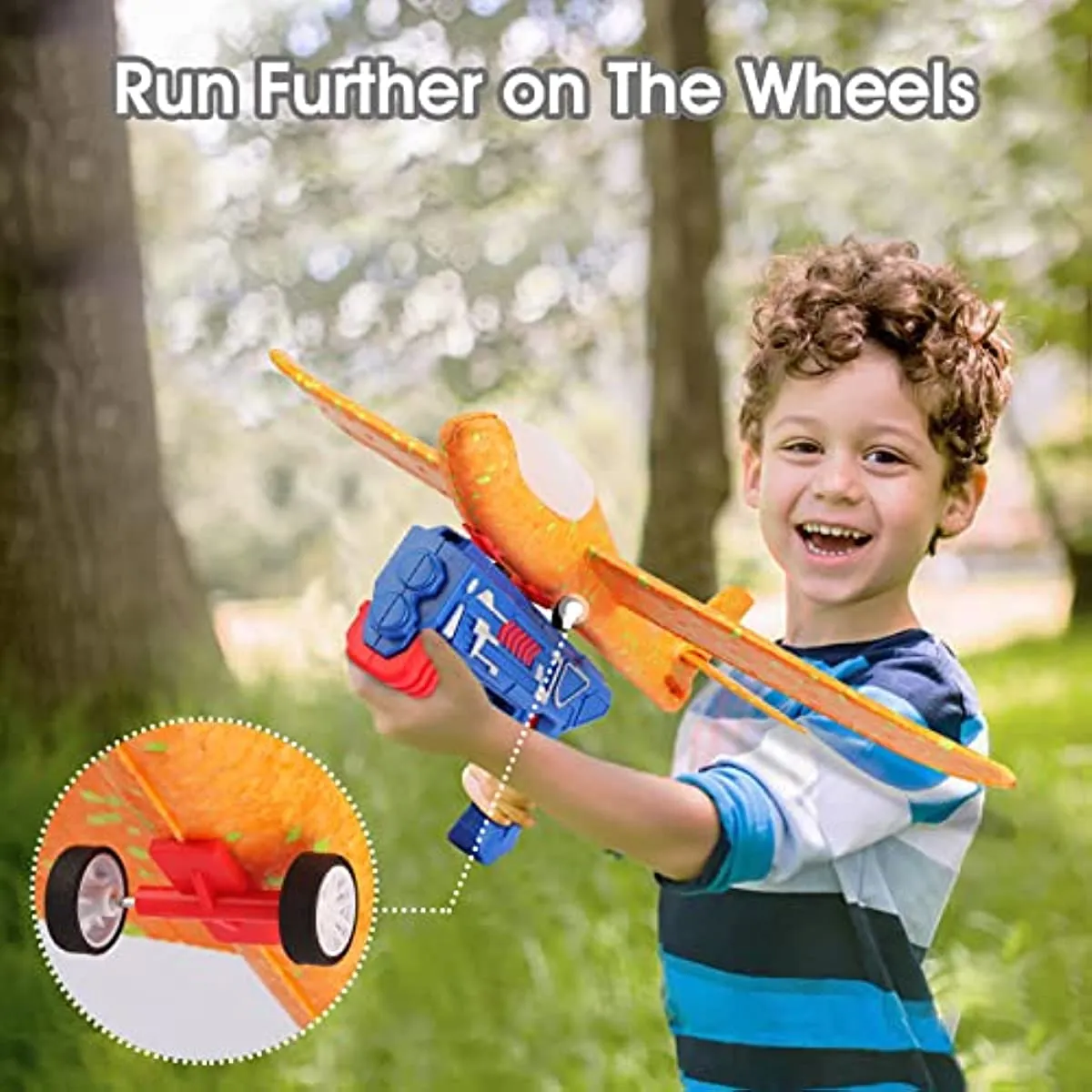 Jouets d’avion pour garçons avec lanceur, jouets volants de jeu extérieur  extérieur
