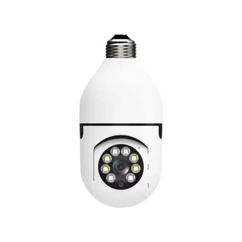 Nuova lampadina per telecamera panoramica 360 Wifi Visione notturna panoramica Audio bidirezionale Sicurezza domestica Video sorveglianza Lampada fisheye Telecamere Wifi