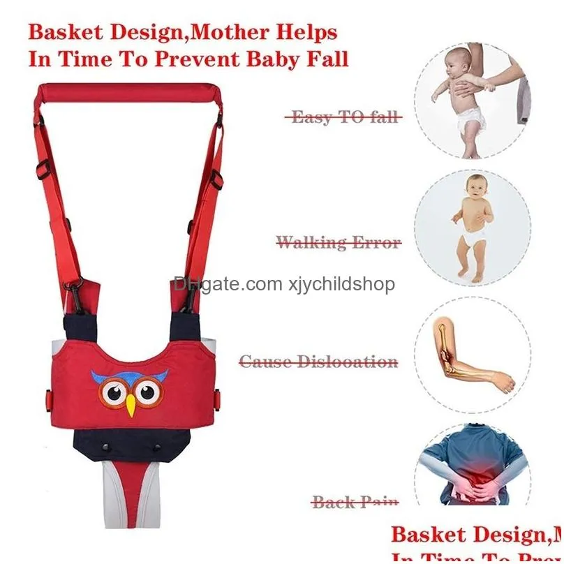 baby walking wings animal print baby walking harness sling andador toddler belt standing up safety traction rope artifact help kids walker products