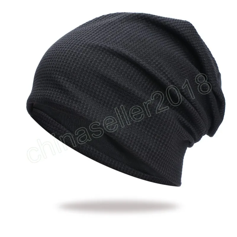 Chapéu de gorro de inverno para homens mulheres grossas de luxo de malha quente proteção orelha