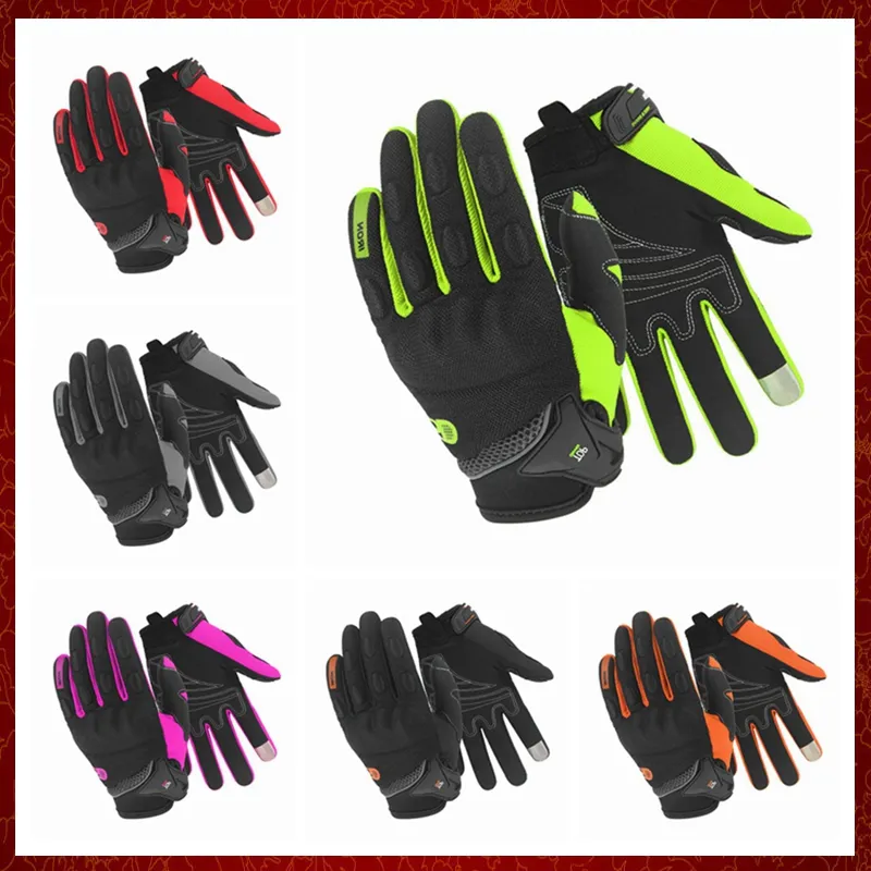 ST864 Motorbike Gloves Men And Women Touch Screen Shockproof Motorcycle Gloves Summer Motocross Gloves Full Finger Guantes