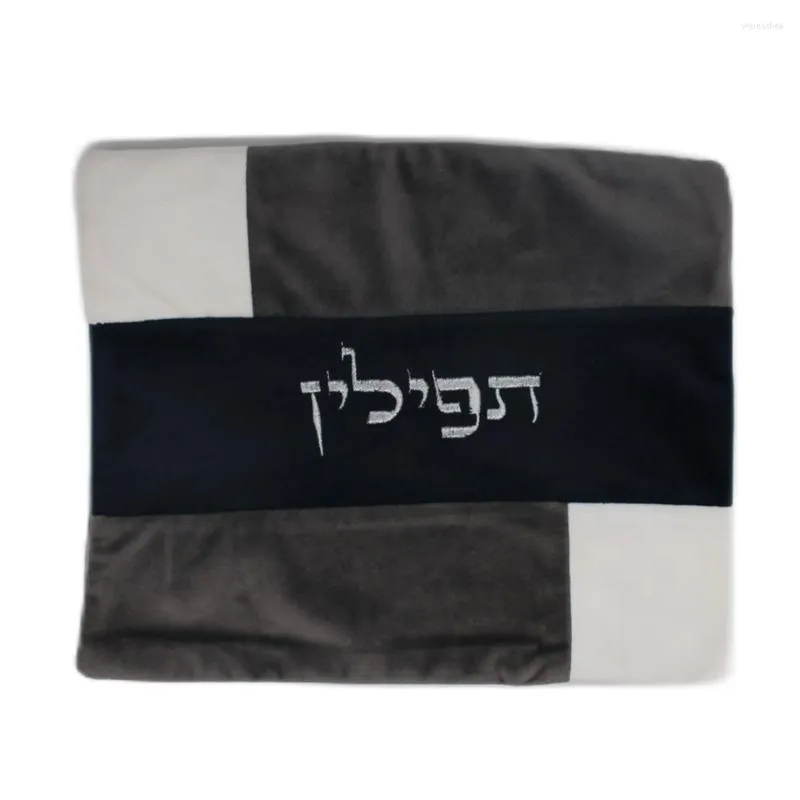 Duffel Bags Velvet Tefillin Bag For Tallit Splicing Embroidered Hebrew Jewish