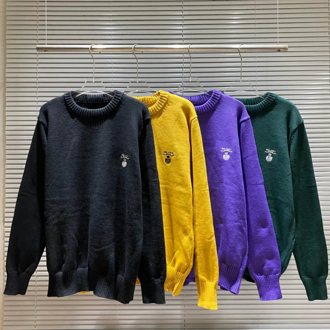 2022 Sonbahar ve Kış Erkek Sweaters Kaliteli Tasarımcı Erkek Kadınları Hoodies Sweatshirts Çift Basit Baskılı Mektuplar Sıradan Gevşek Gevşeli Sweater