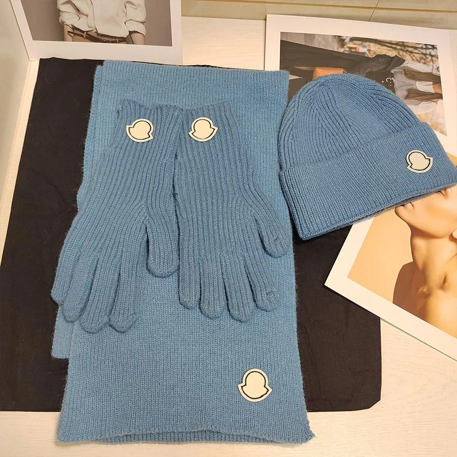 Scarf Hat Glove Suit Unisex Classic Scarves Warm Design for Man Women Shawl Long Neck 9 Colors
