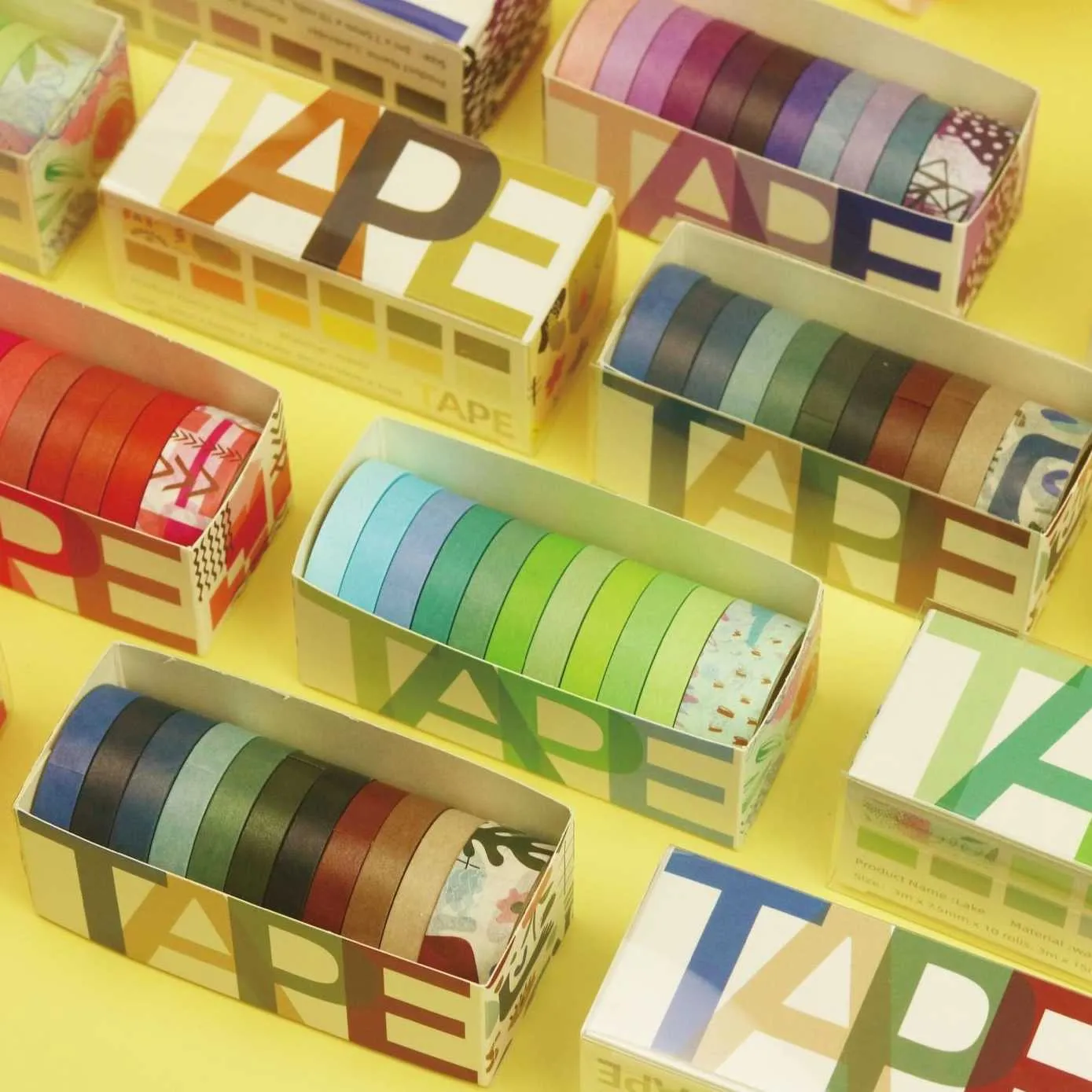 11pcs Pure Color Washi Tape Set 7.5mm 15mm Passion Lavendar Adhesive Masking Tapes Diary Album Decoration Stickers A7324