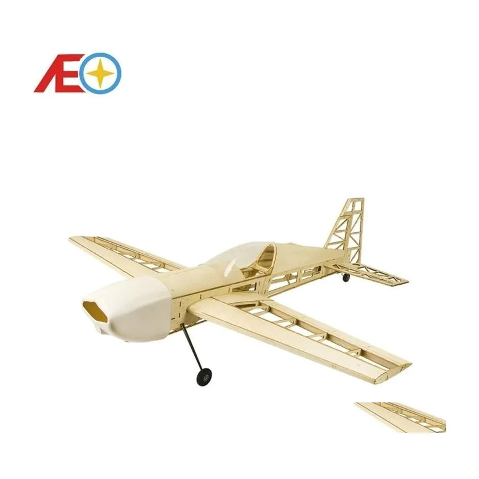 Elektrische/RC Aircraft Version Laser Cut Balsa Kit Balsawood Airplane Model Building Gas Power Electric Wood Plane RC LJ201210 Drop de DH4CN