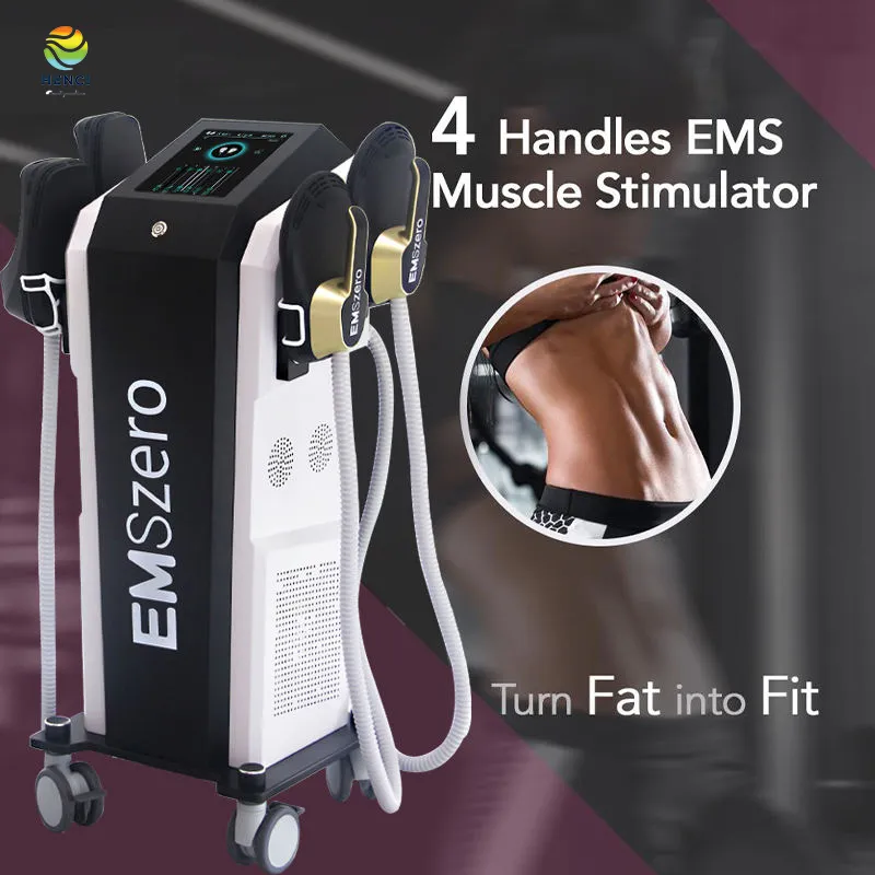 Factory price 13 Tesla Slimming muscle building 4 Handles weight loss burn fat EMSzero sculpting machine.