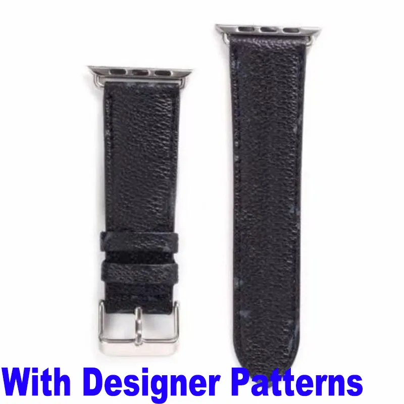 Fashion G Designer Leathers Straps WatchBand For Apple Watch 7 6 5 4 3 2 1 Men Women Accessories Retro Brown L Flower Leather Watch Band Strap 38mm 40mm 41mm 42mm 44mm 45mm