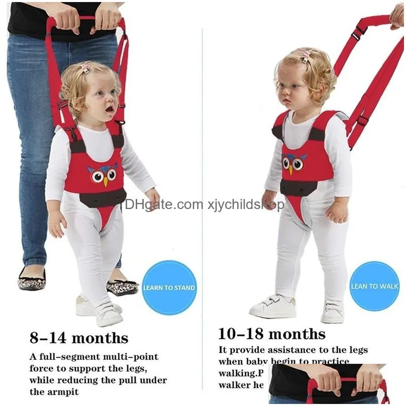 baby walking wings animal print baby walking harness sling andador toddler belt standing up safety traction rope artifact help kids walker products