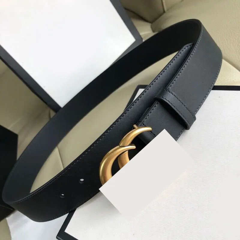 Women belts golden silver black letter waistband luxury classic solid color cinturon female dresses vintage buckle multisize wide leather mens designer belt